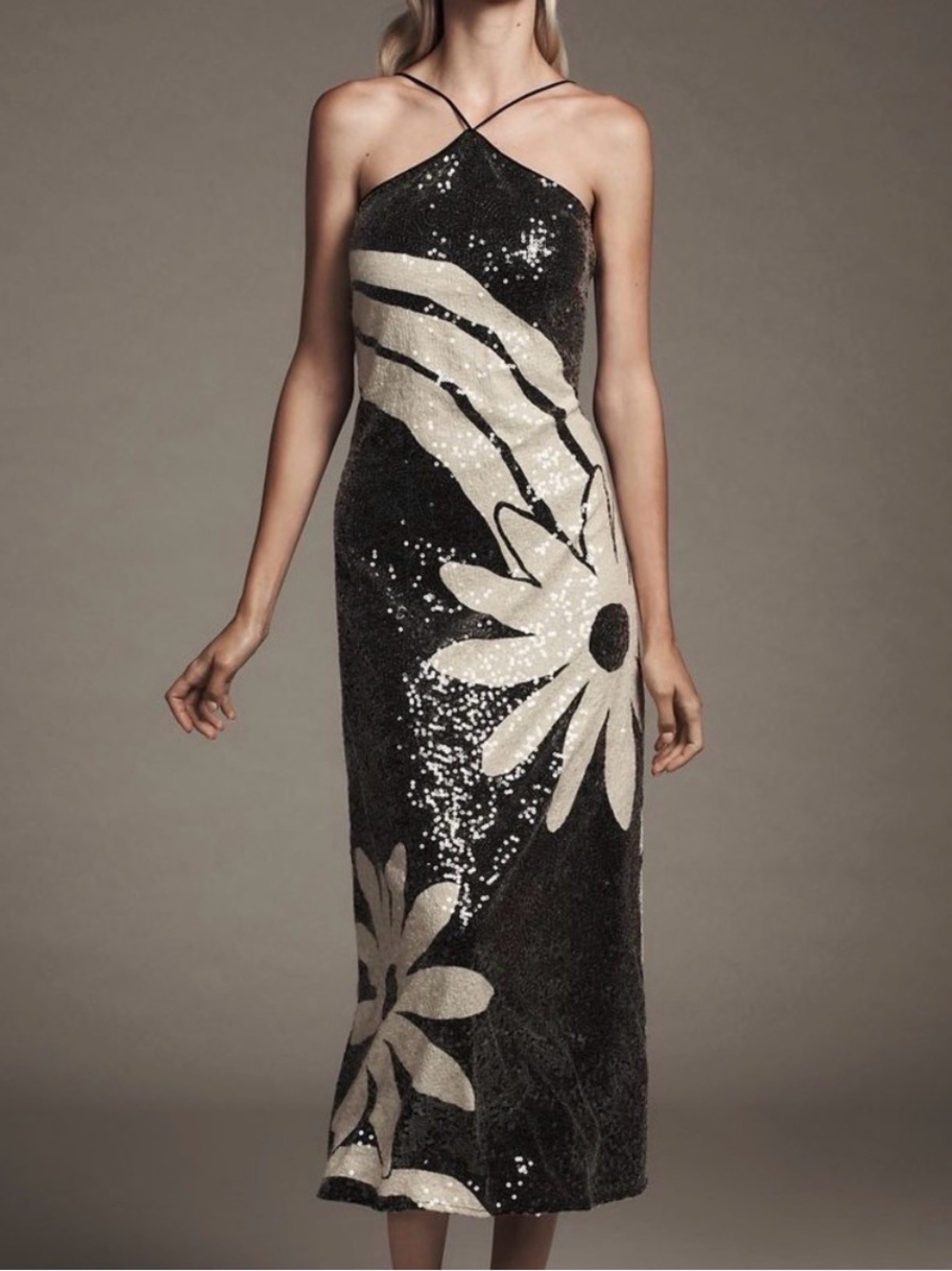 ✨ Farm Rio x Anthropologie Sequin Floral Midi Dress
Size: Large